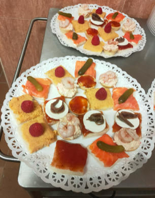 Canapés variados Catering El Rancho