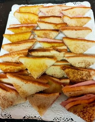 Sandwiches variados Catering El Rancho