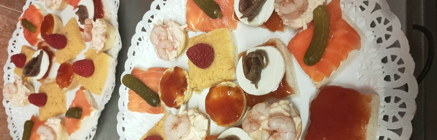 Canapés variados Catering El Rancho